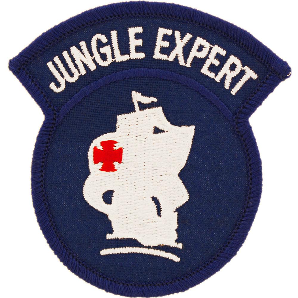 U.S. Army Jungle Expert Patch Blue &#x26; White 3&#x22;