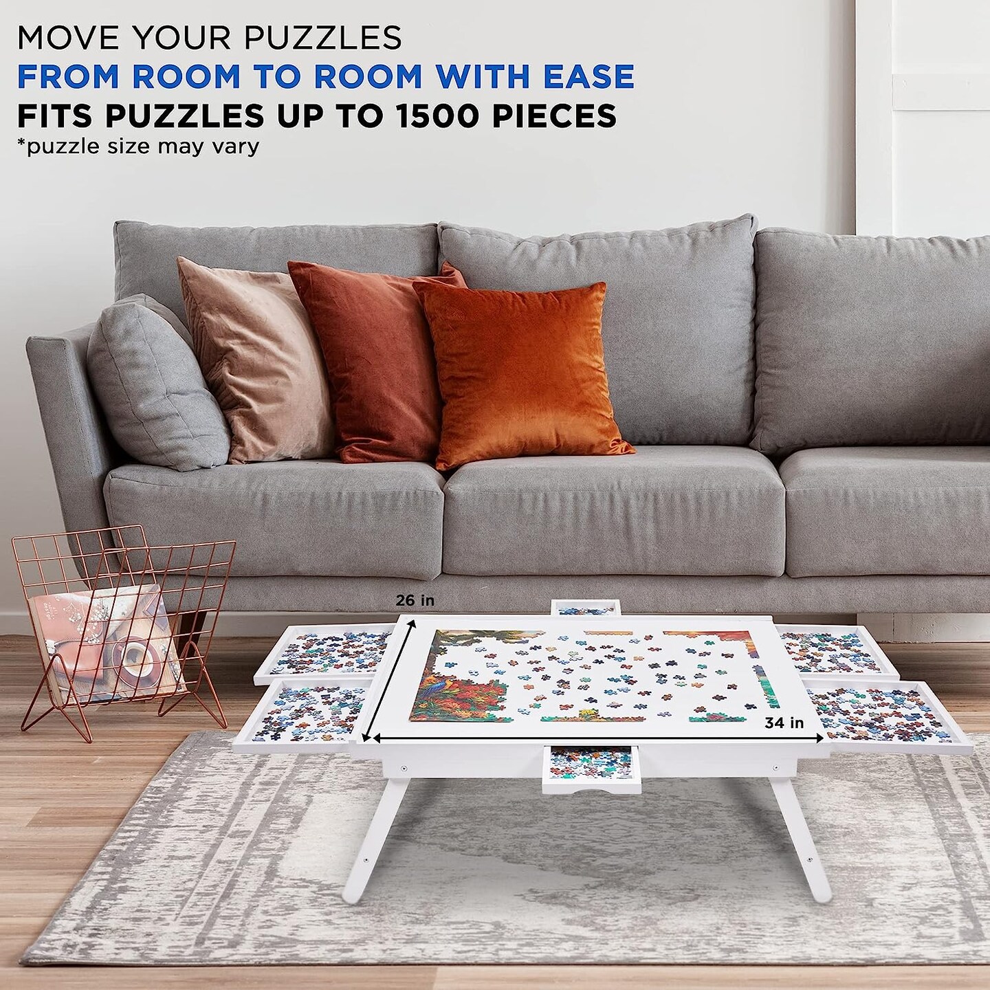 has a great deal on Playvibe puzzle table! Does anyone have this? :  r/Jigsawpuzzles