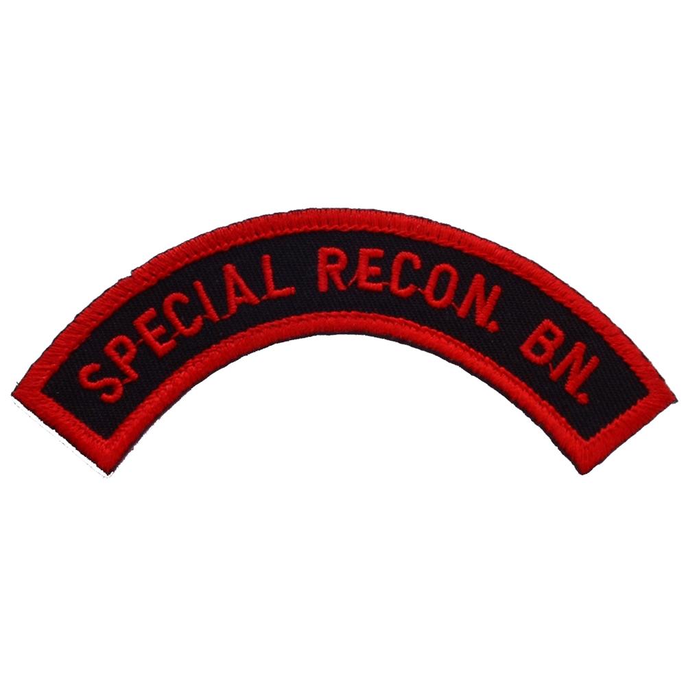Special Recon Battalion Patch Black &#x26; Red 4&#x22;