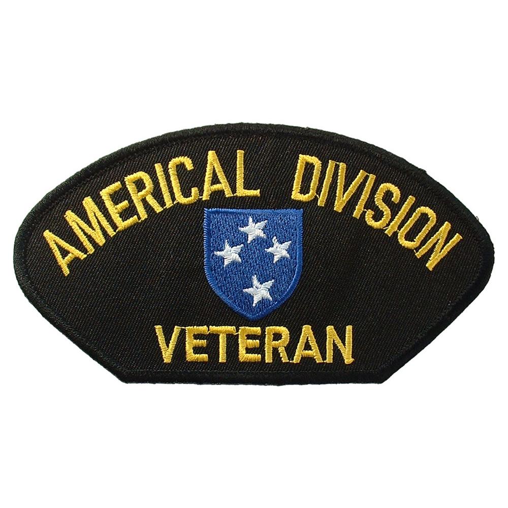 U.S. Army Americal Division Veteran Hat Patch 2 3/4&#x22;