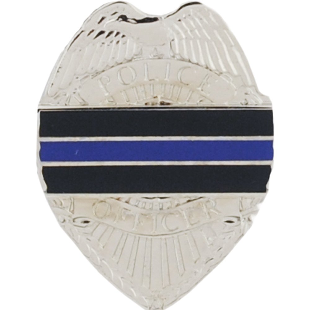 Thin Blue Line Honor Police Badge Pin 1&#x22;