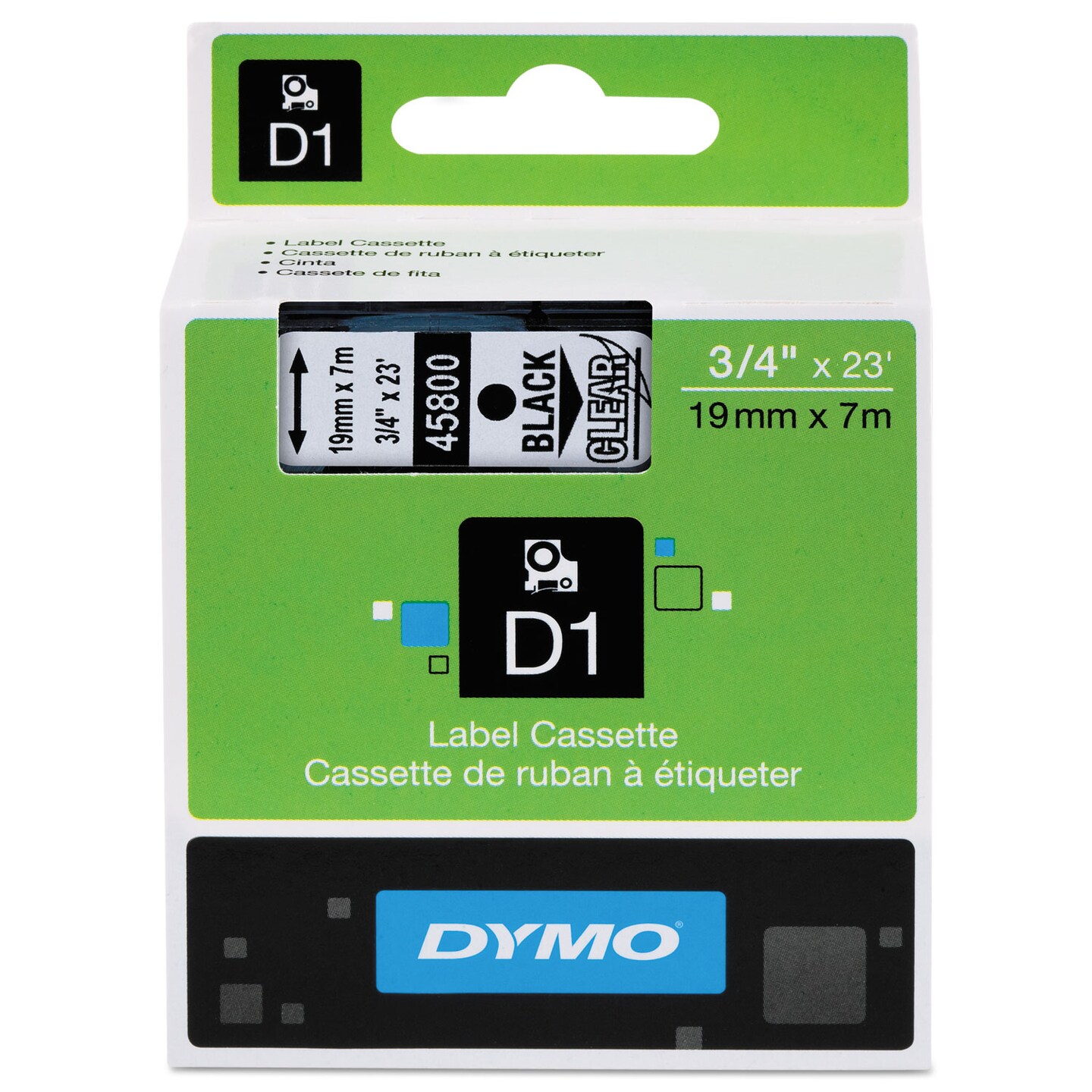 D1 High-Performance Polyester Removable Label Tape, 0.75 D1 High-Performance Polyester Removable Label Tape, 0.75