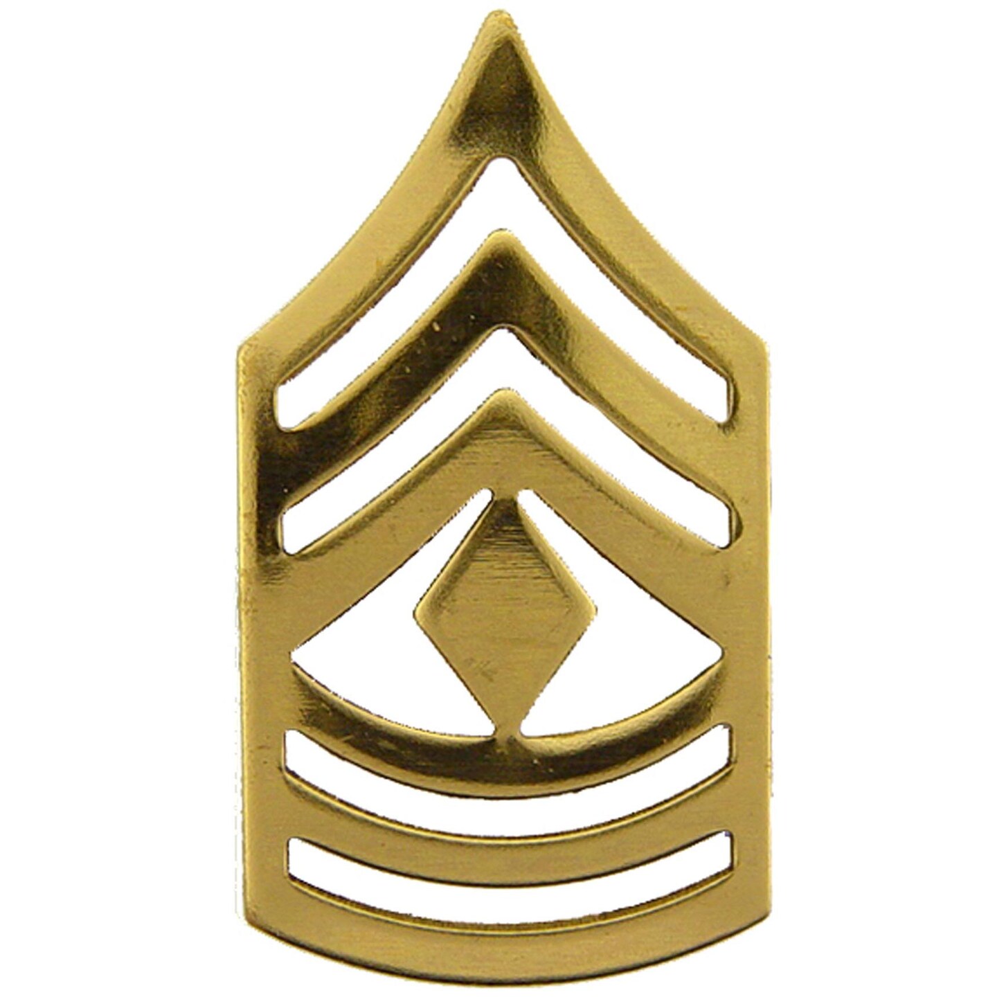 U.S. Army E8 1st Sergeant Pin Gold Plated 1&#x22;