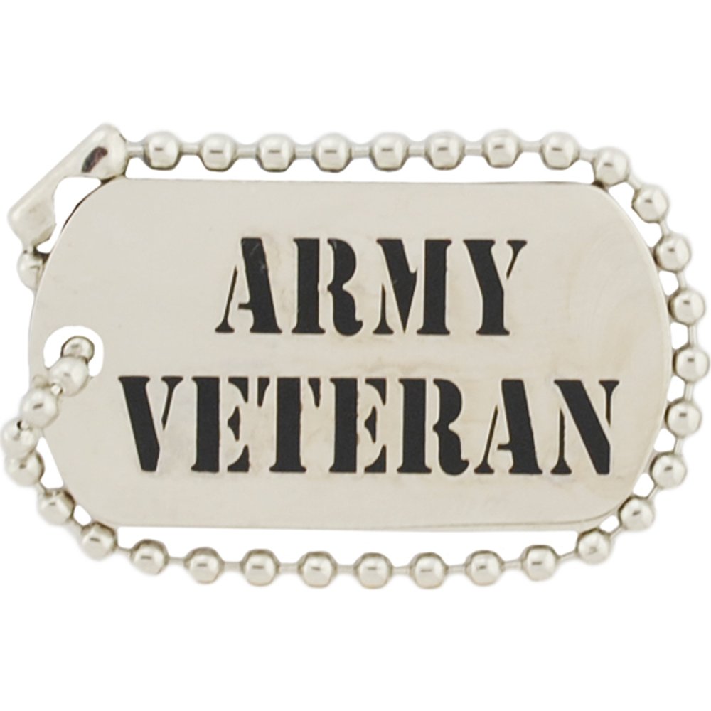 U.S. Army Veterans Pin Black &#x26; Yellow 1&#x22;