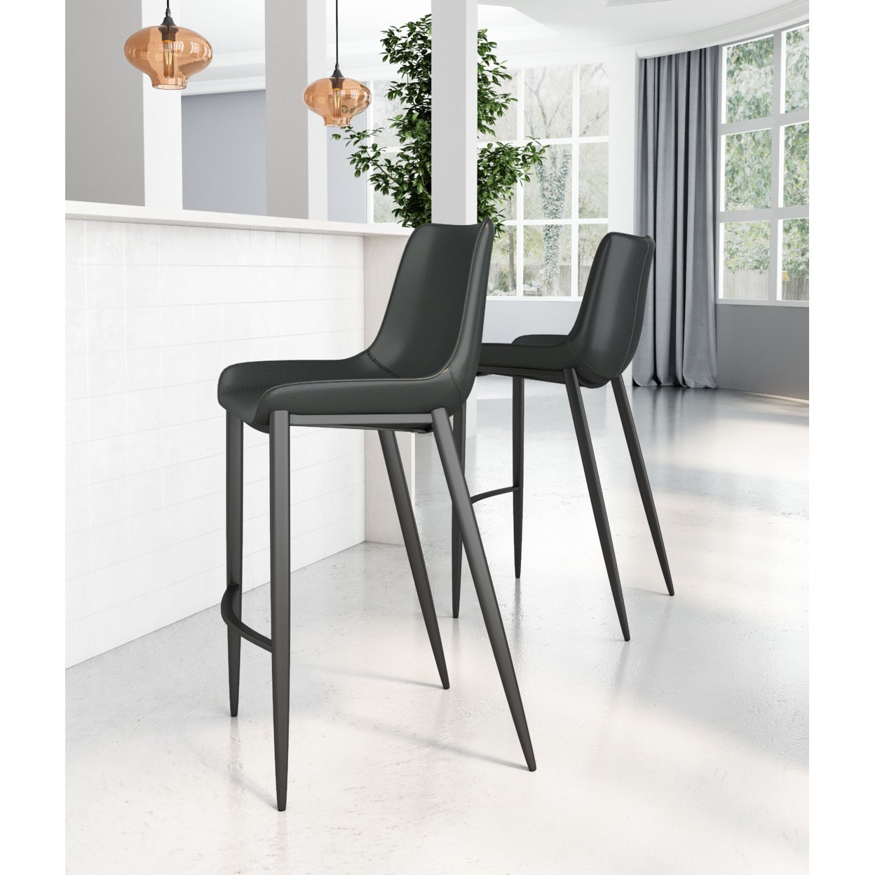 Zuo Modern Contemporary Inc. Magnus Barstool (Set of 2)