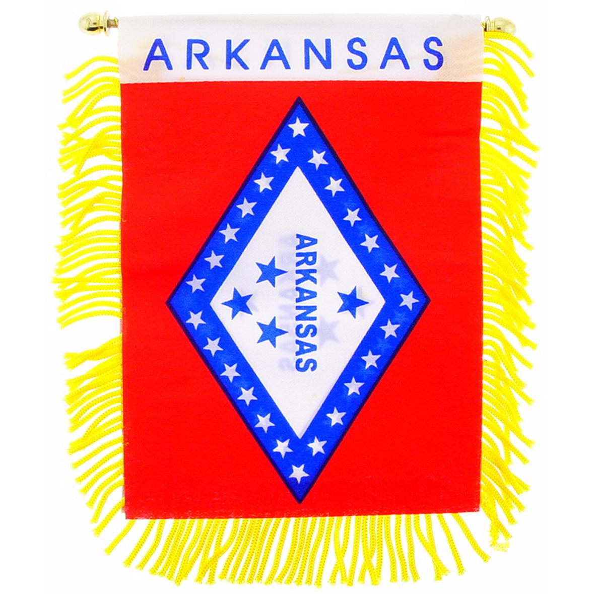 Arkansas State Flag Mini Banner 3&#x22; x 5&#x22;