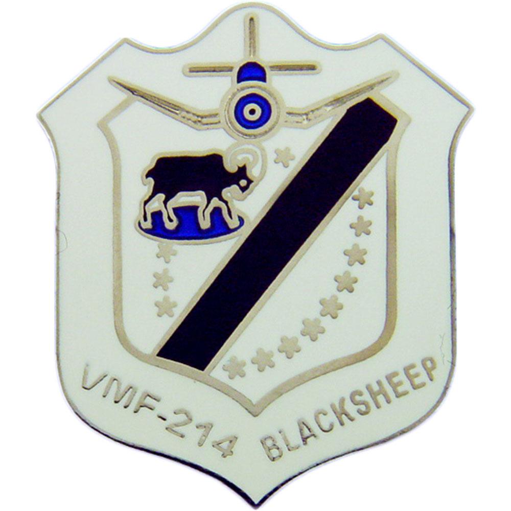 U.S.M.C. VMF-214 Blacksheep Squadron Pin 1&#x22;