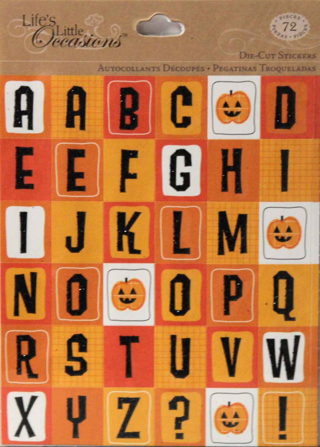 K &#x26; Company Life&#x27;s Little Occasions Halloween Alphabet Die-cut Stickers