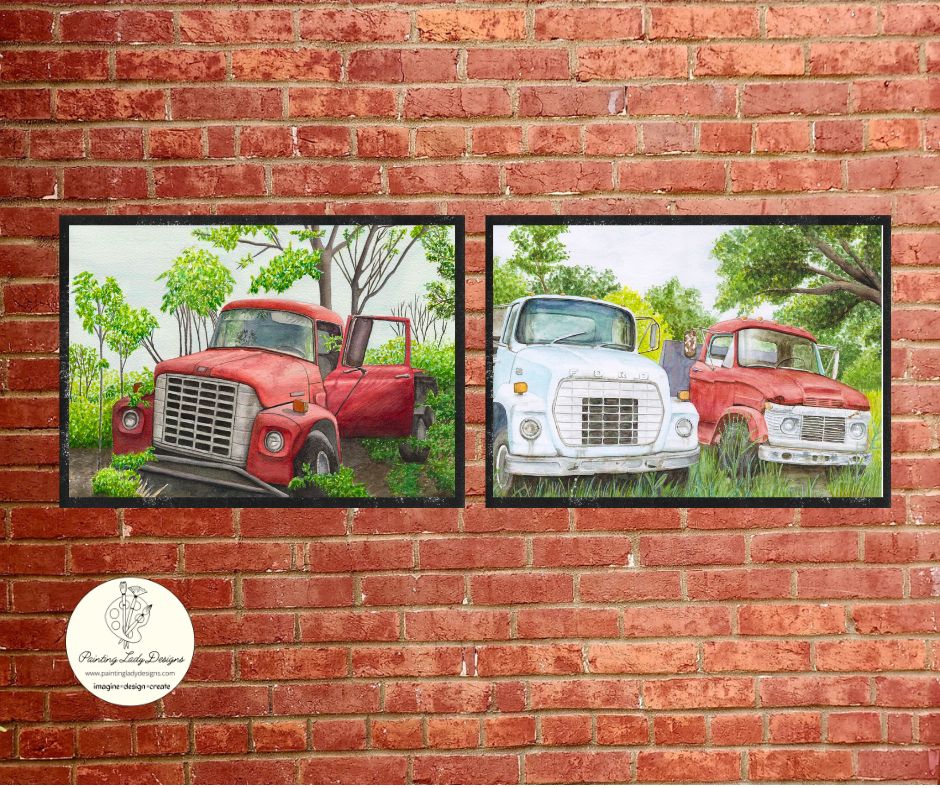 Forgotten Fords.... Paper for Decoupage Crafting and Multi Media Art (Medium 18x24 inches)