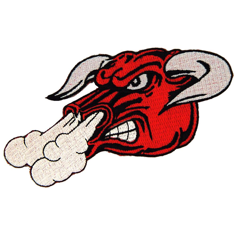 Snorting Bull Patch Red 3&#x22;