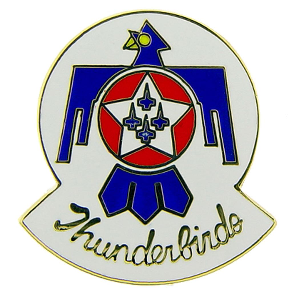 U.S. Air Force Thunderbirds Logo Pin Round 1&#x22;