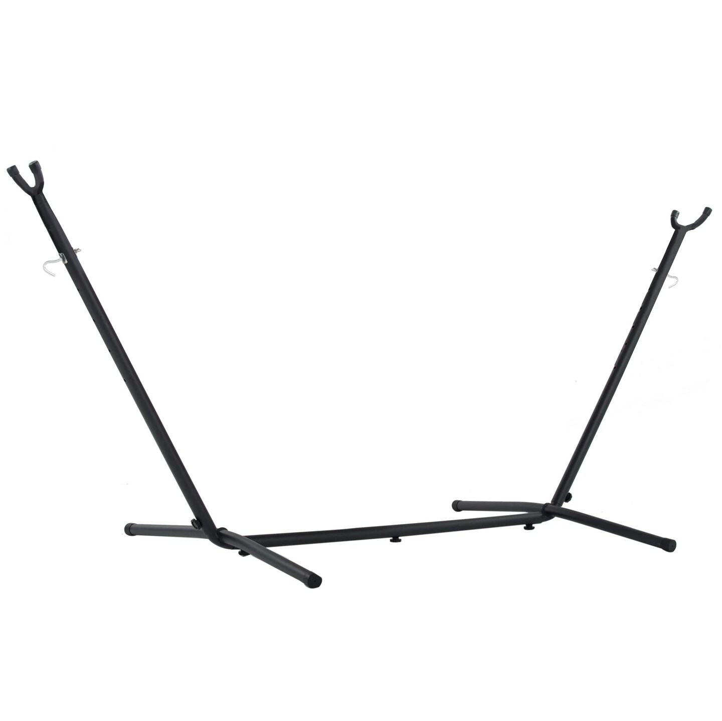 The Hamptons Collection 110&#x201D; Black Squared Steel Hammock Stand With Hardware