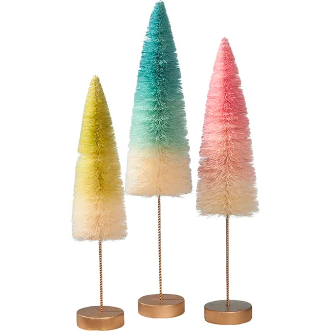 Spring Ombre Trees - Set of 3