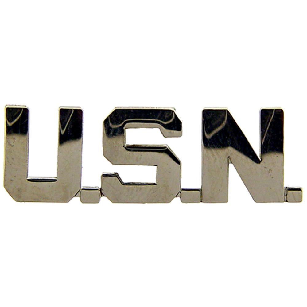 &#x9;PINS- USN, Navy SCR U.S.N.LETTERS (1&#x22;)
