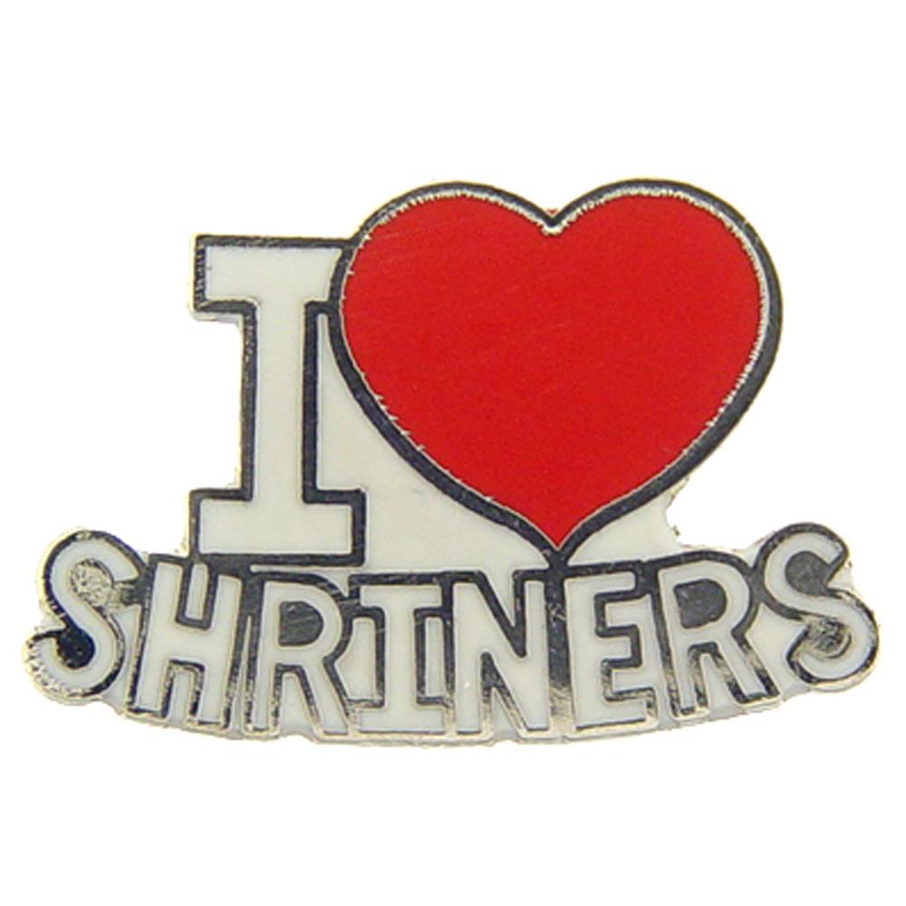 EagleEmblems P02026 PIN-ORG,Shriner,I Heart (1&#x27;&#x27;)