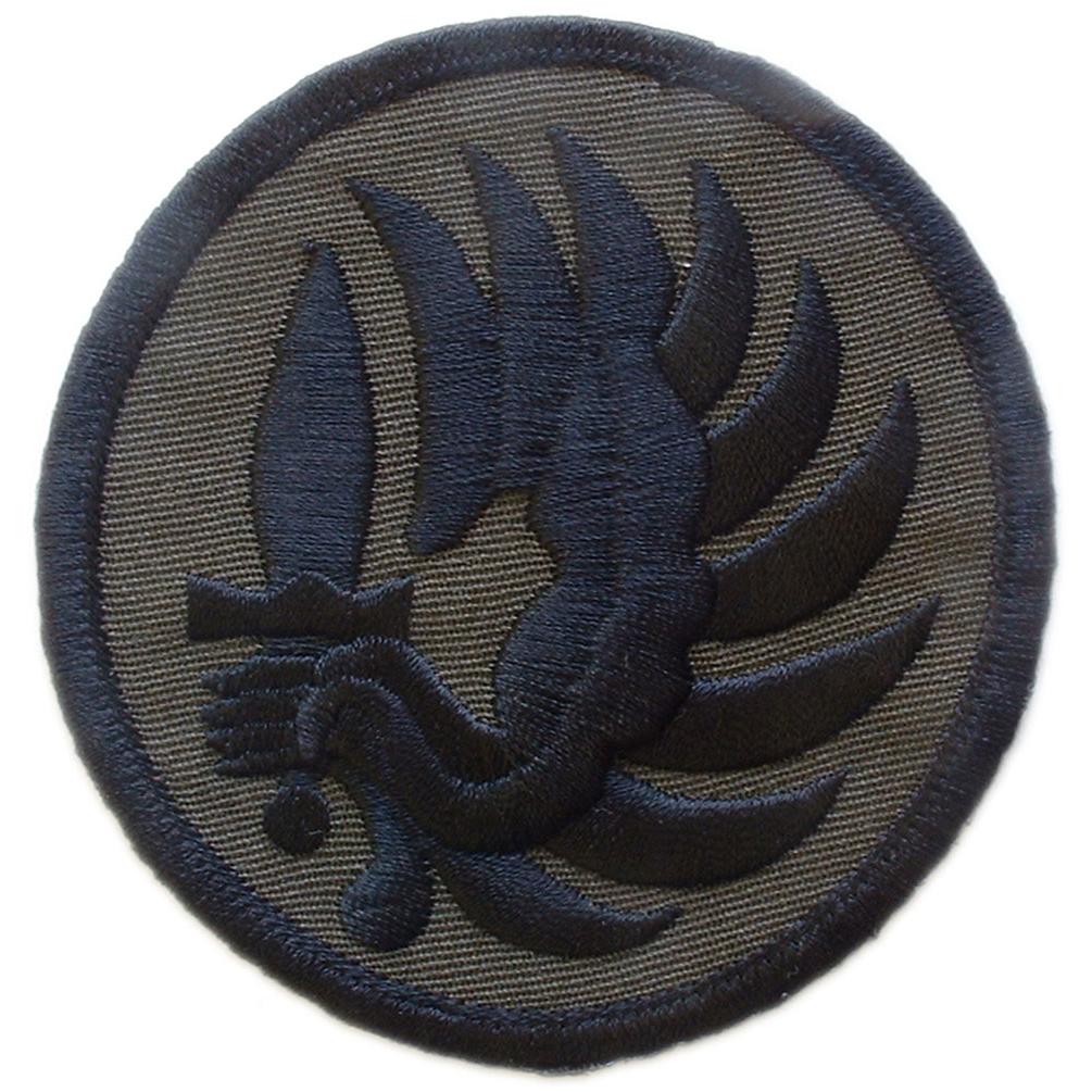 French Metro Paratrooper Patch Black &#x26; Gray 3&#x22;