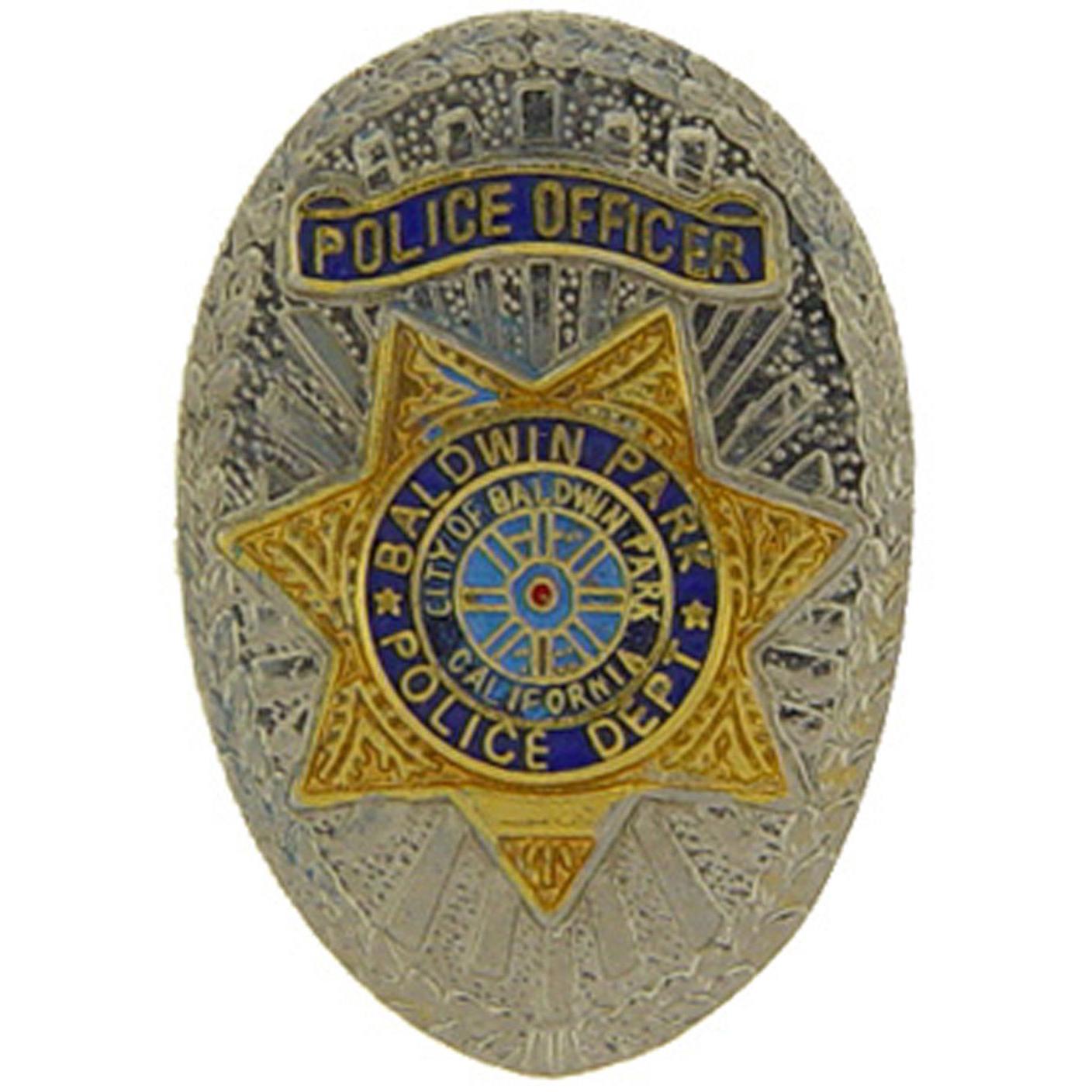 Baldwin Park Police Officer Badge Pin 1&#x22;