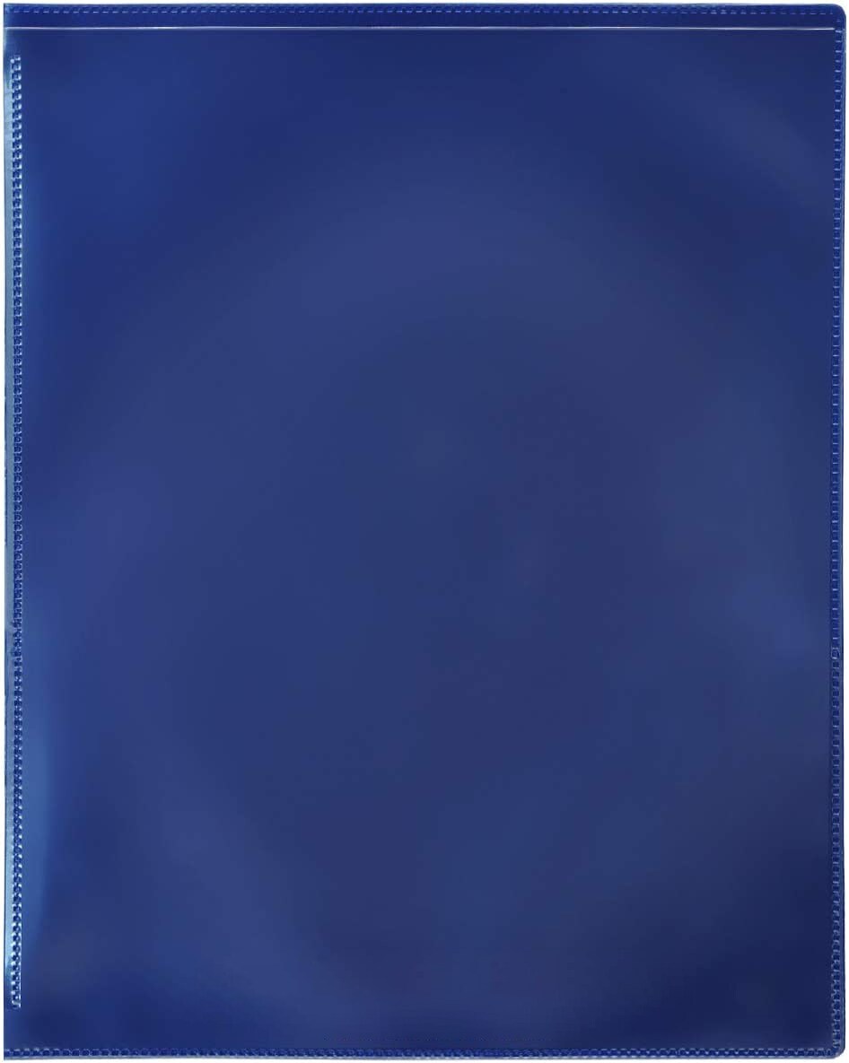 Plastic 2-Pocket Folders - Clear Overlay on Front and Back - Made in U.S.A