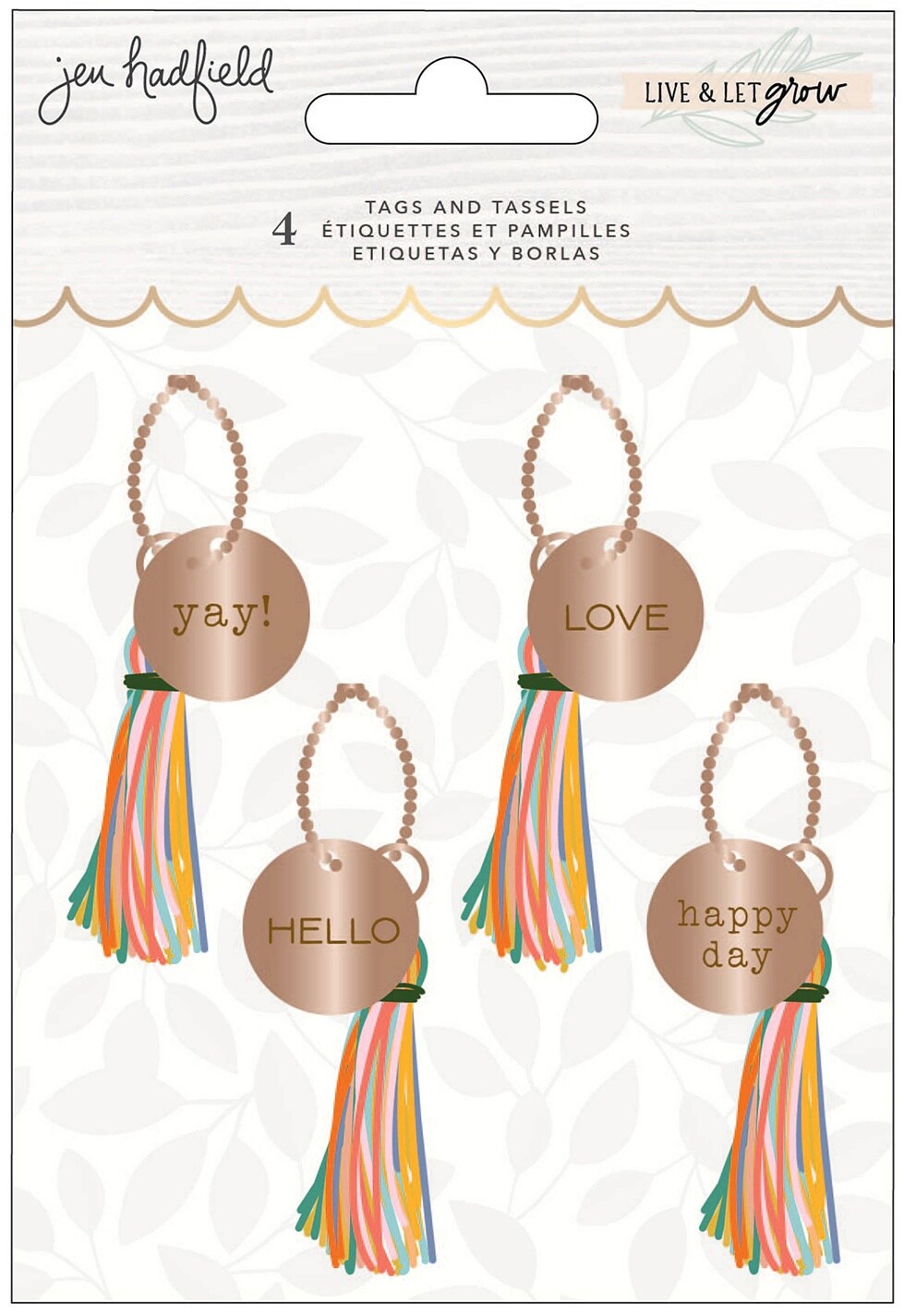 Jen Hadfield Live &#x26; Let Grow Tassels 4/Pkg