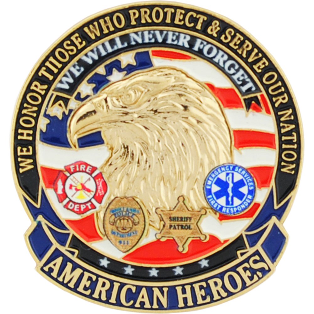 9/11 United In Memory Pin 1&#x22;