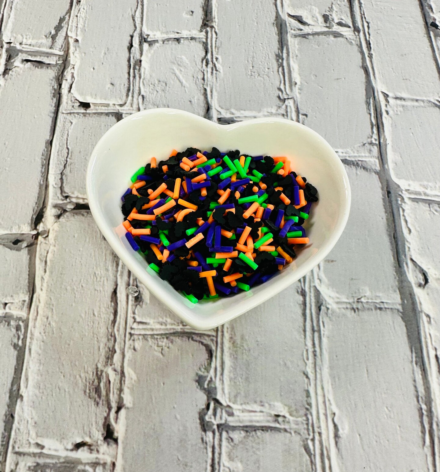 150g Halloween Themed Polymer Clay Sprinkle Mix - Perfect for Fake Bakes, Clay Art, Slime - Spooky, Mysterious, and Festive