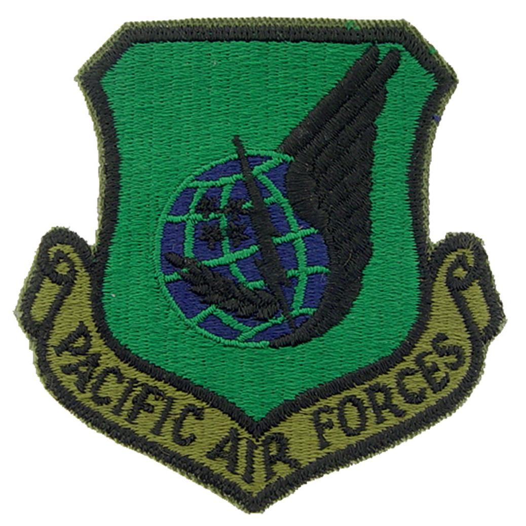 &#x9;EagleEmblems PM3572 Patch-USAF,PAC.AIR Forces (Subdued) (3&#x27;&#x27;)