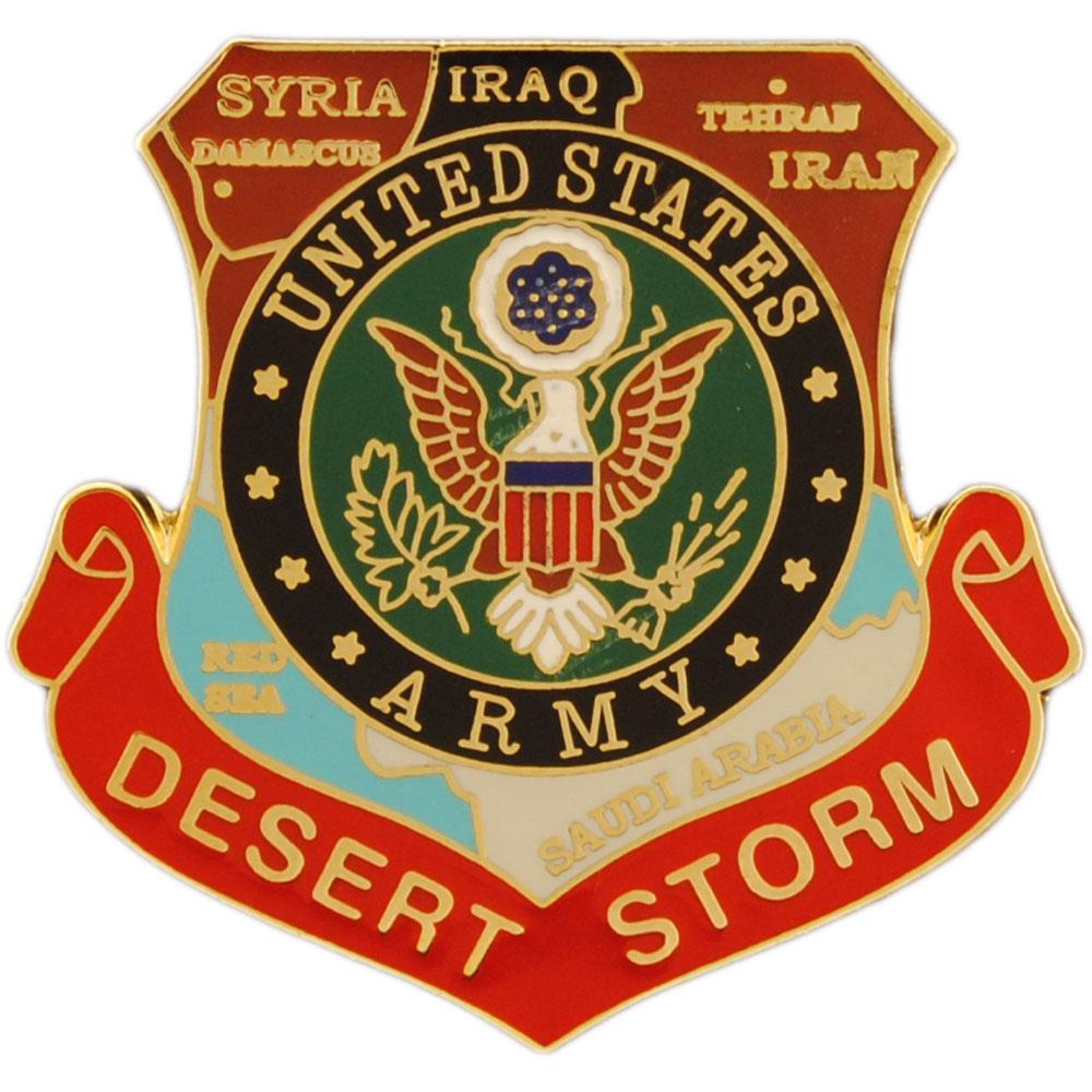 U.S. Army Desert Storm Map Pin 1