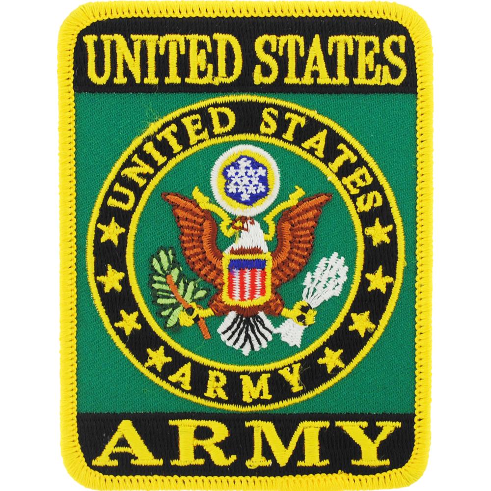 US Army Symbol Rectangle Iron-On Patch