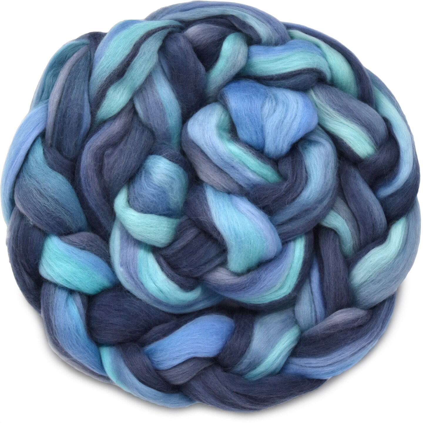 100% Superfine Merino Fiber: Top Notch. Soft Combed Top Roving Color Blend for Spinning, Felting, Weaving