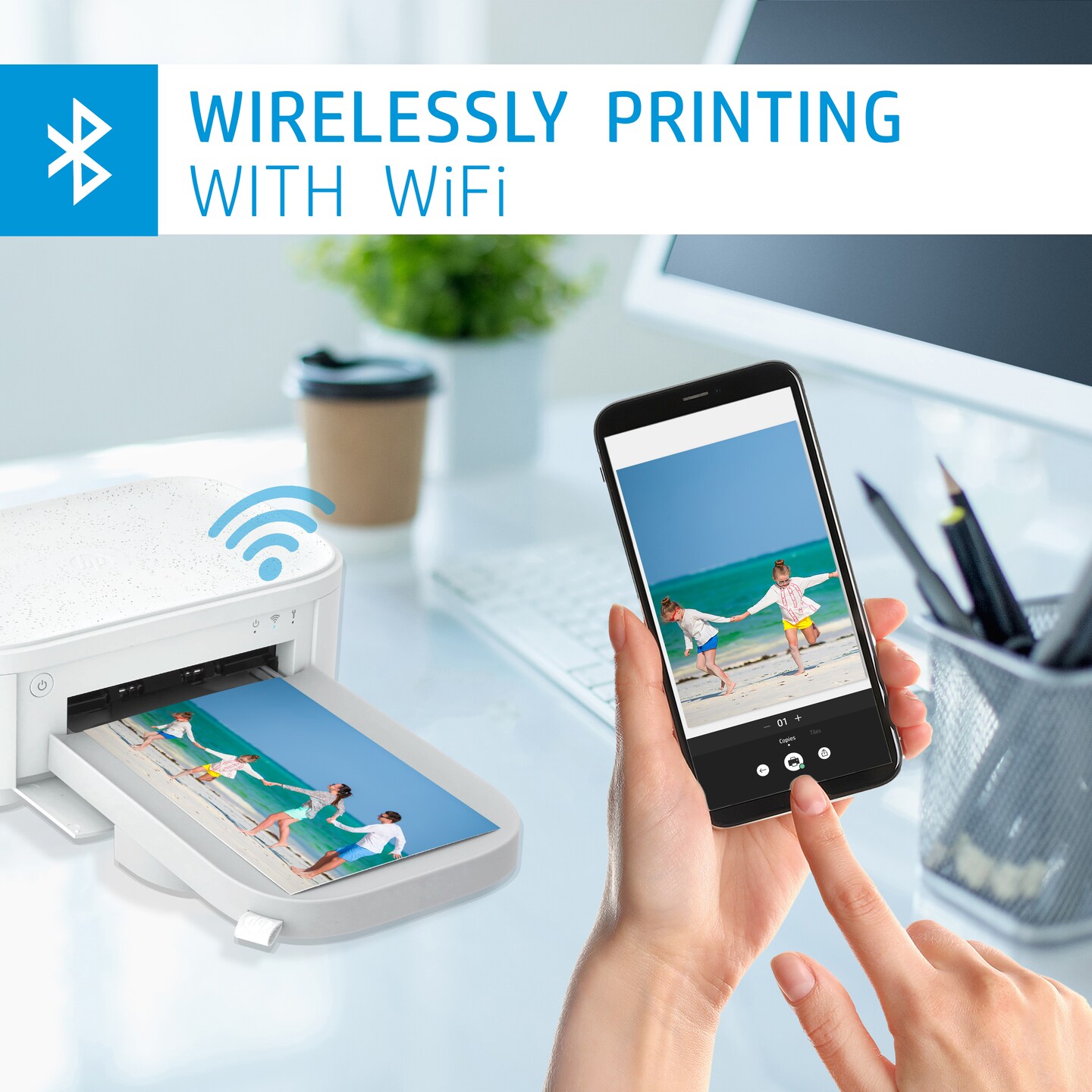 hugge højt værst HP Sprocket Studio Plus Portable Printer, 4x6" WiFi Instant Photo Printer  for iOS & Android Devices | Michaels