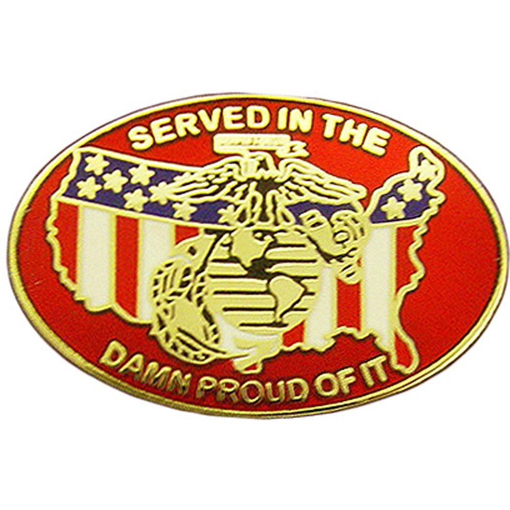 U.S.M.C. Prior Service Pin 1&#x22;