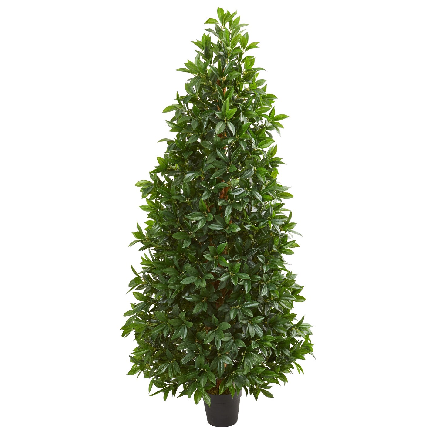 Nearly Natural 5' Artificial Bay Leaf Cone Outdoor Topiary Tree