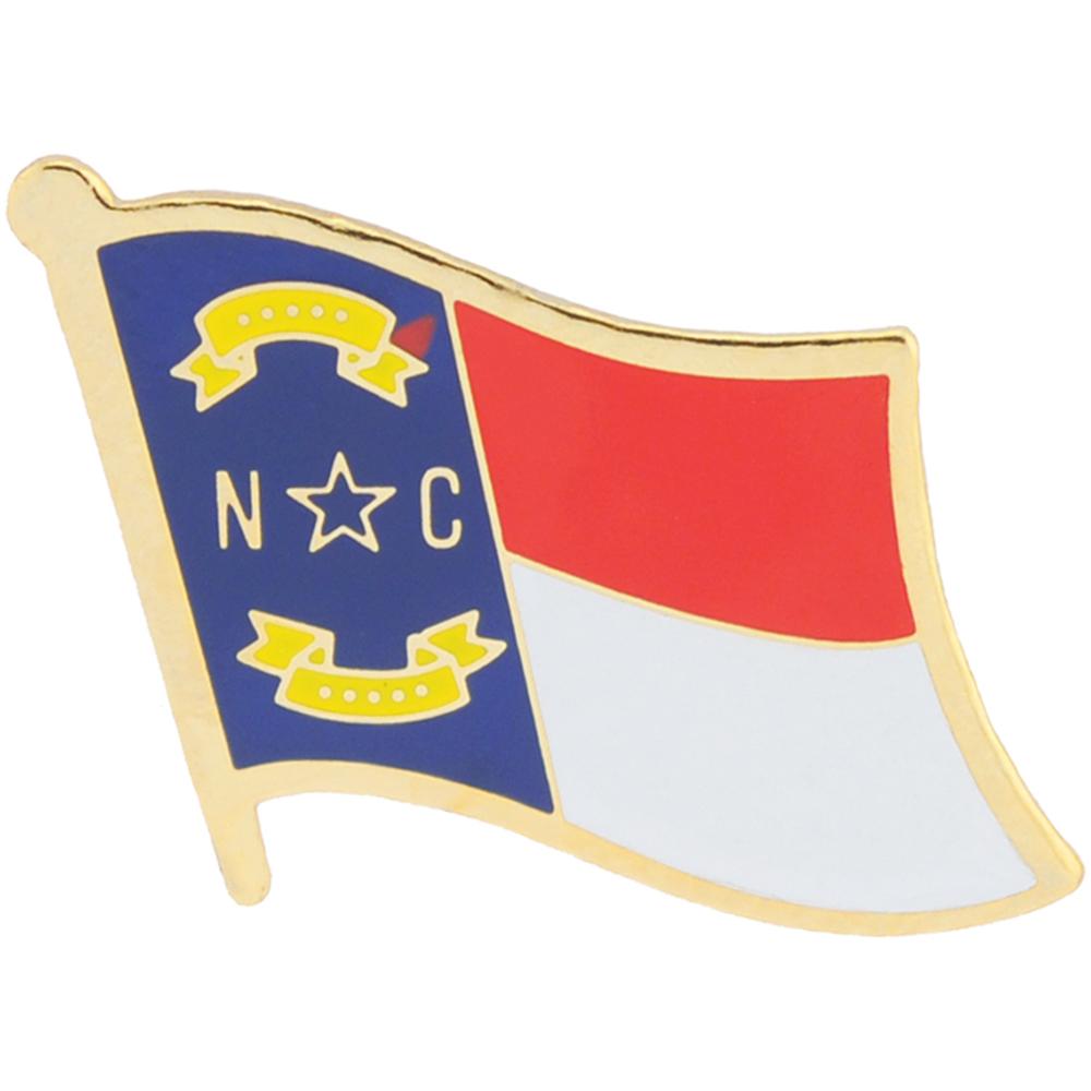 North Carolina Flag Pin 1&#x22;