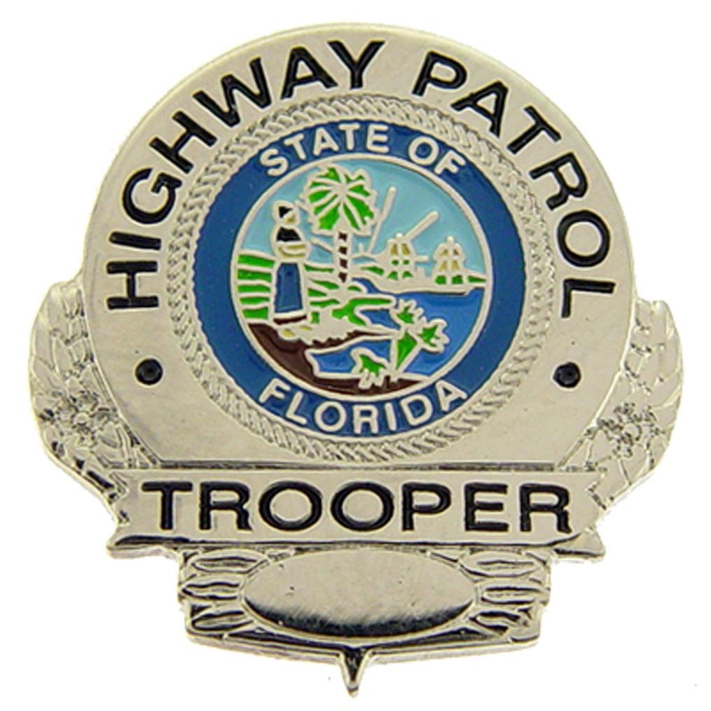Florida Highway Patrol Badge Pin 1&#x22;