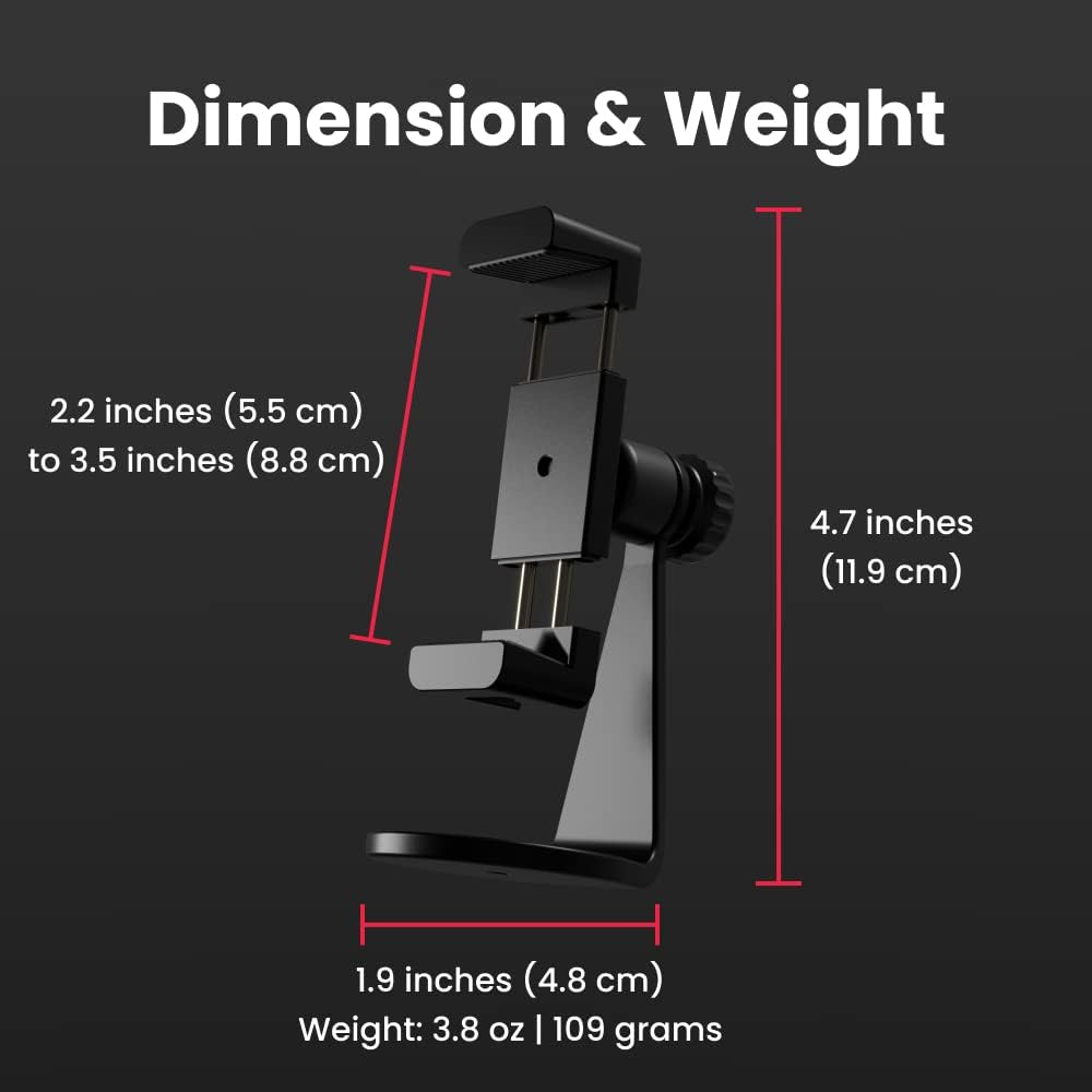 Pivo Smart Mount Adjustable 360&#xB0; Vertical and Horizontal Smartphone Aluminum Holder Stand