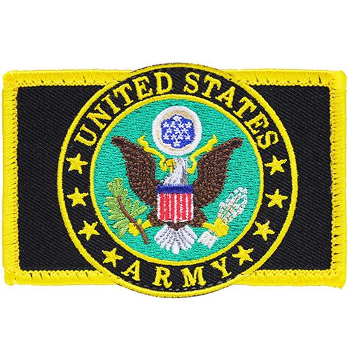 United States Army Logo Hook &#x26; Loop Patch 3.5&#x22; x 2.5&#x22;