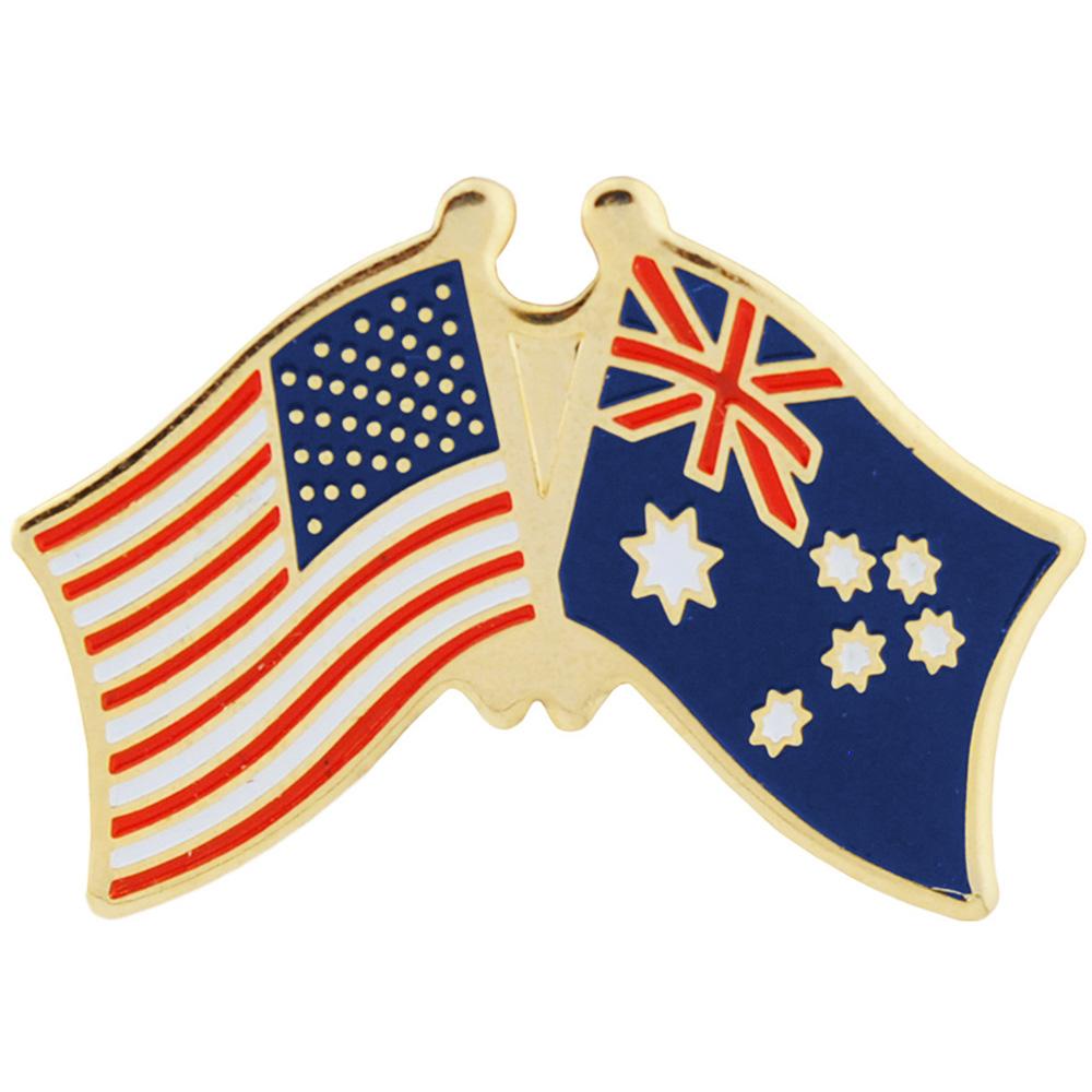 American & Australia Flags Pin 1" Michaels