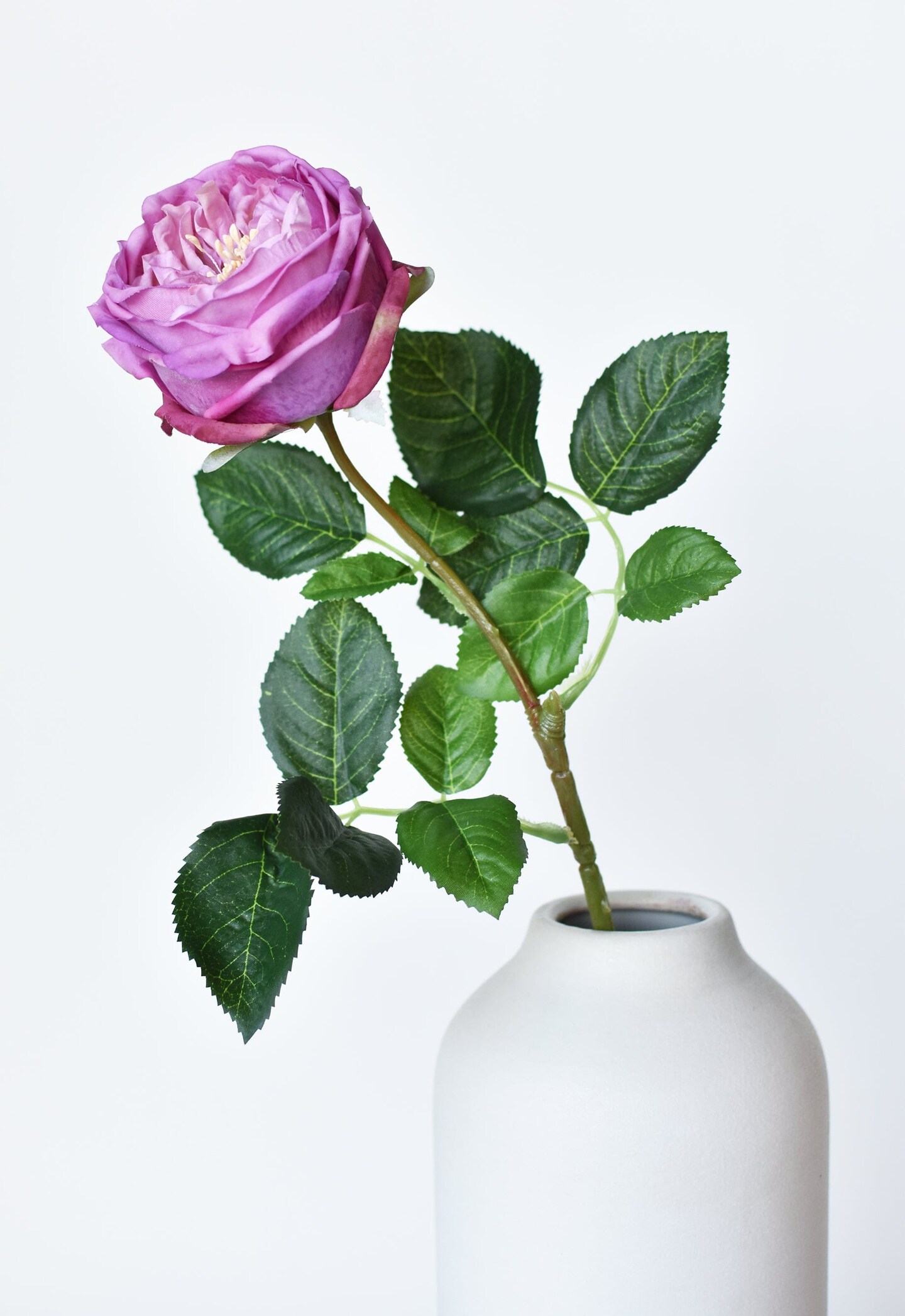 24" Faux Purple Real Touch Austin Rose Stem Michaels