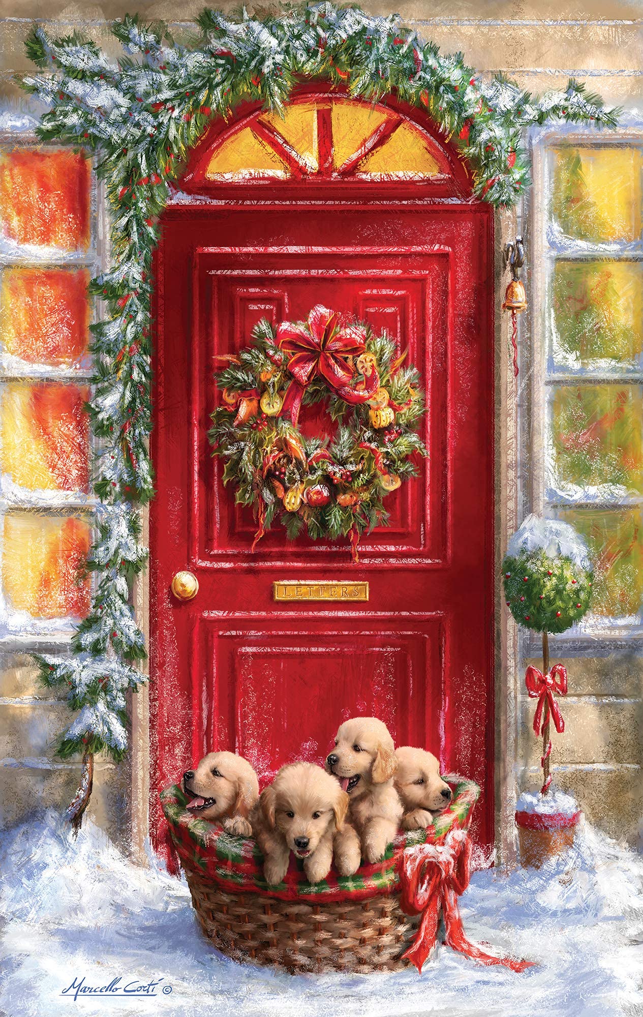 Sunsout Gift Basket 500 pc  Christmas Jigsaw Puzzle 42244