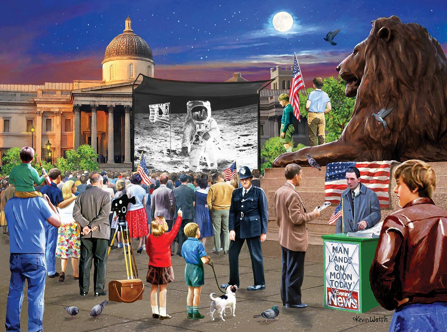 Sunsout Moon Landing 1969 1000 pc Jigsaw Puzzle 13327