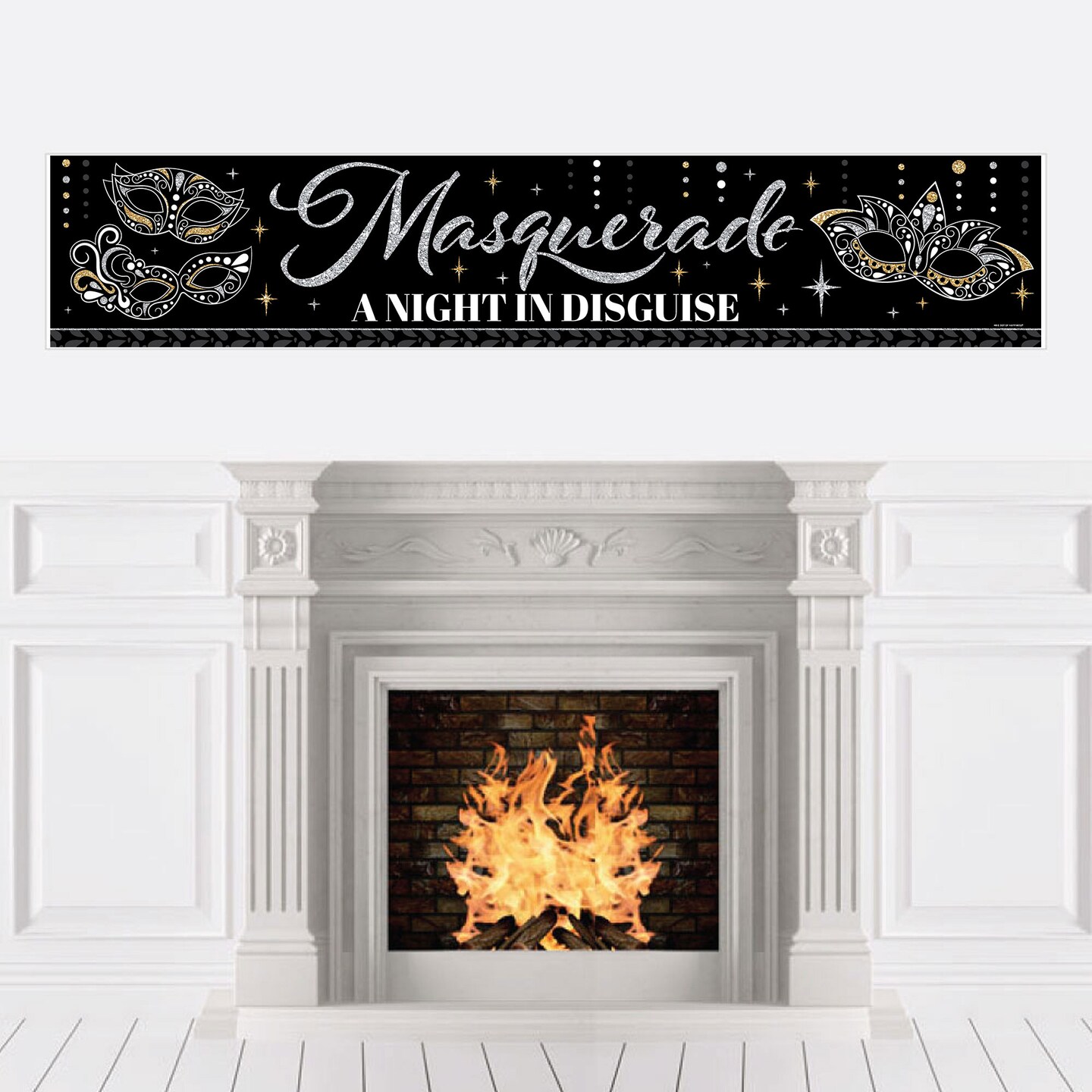 Big Dot of Happiness Masquerade - Mask Party Decorations Party Banner