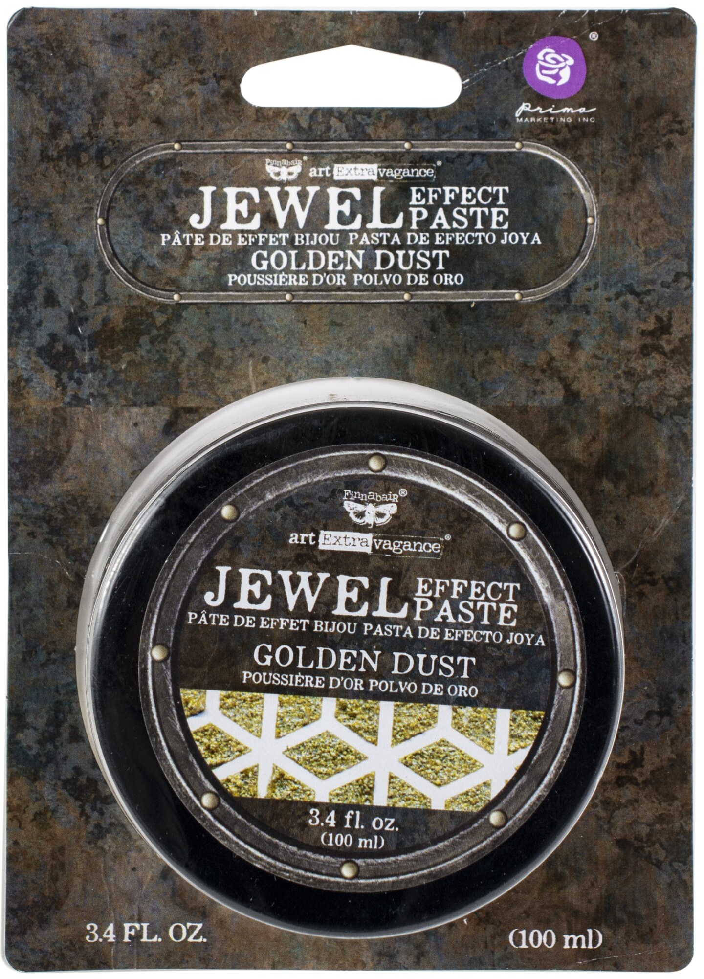 Finnabair Art Extravagance Jewel Texture Paste 100ml Jar-Golden Dust