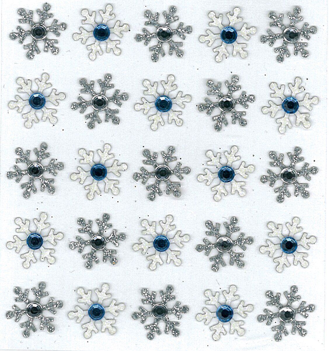 Jolee's Cabochon Dimensional Repeat Stickers - Snowflake, 25pcs