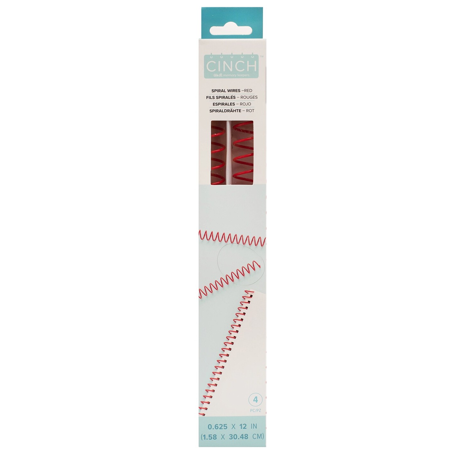 We R Cinch Spiral Wires 4/Pkg