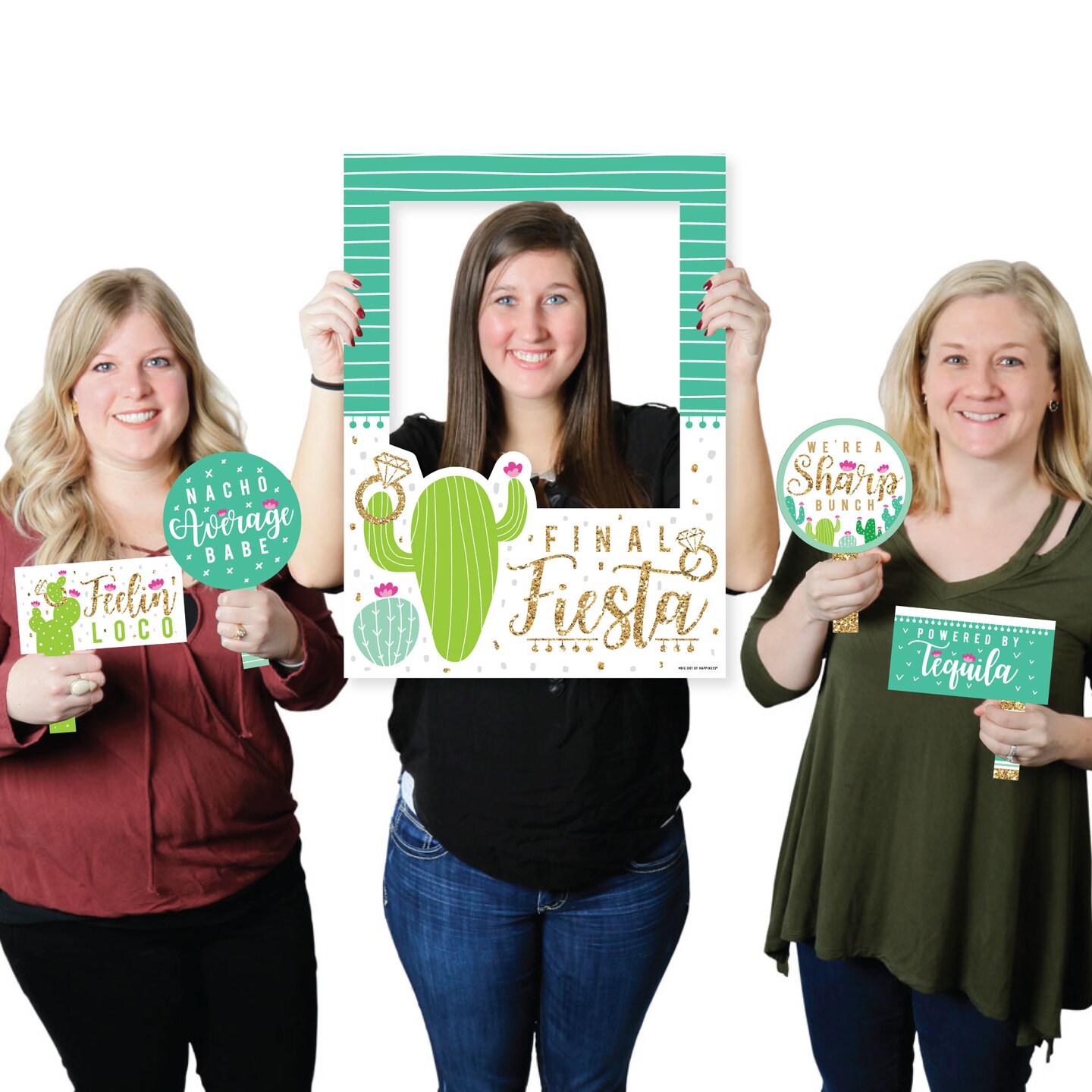 Big Dot of Happiness Final Fiesta Last Fiesta Bachelorette Party Selfie Photo Booth Picture