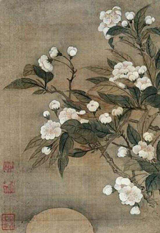 Pear Blossom and Moon Poster Print by  Yun Shouping - Item # VARPDX267286