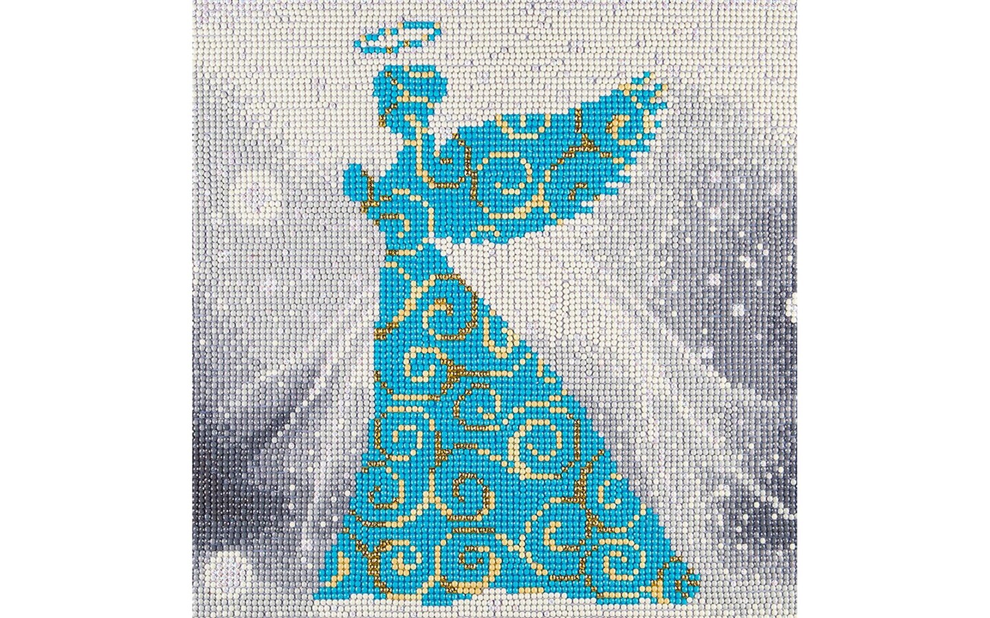 DIAMOND ART BY LEISURE ARTS Diamond Painting Kits For Adults 12x12&#x22; Full Drill Holiday Angel