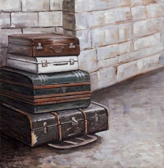 Four Old Traveling Suitcases Poster Print by Atelier B Art Studio - Item # VARPDXBEGSLF01
