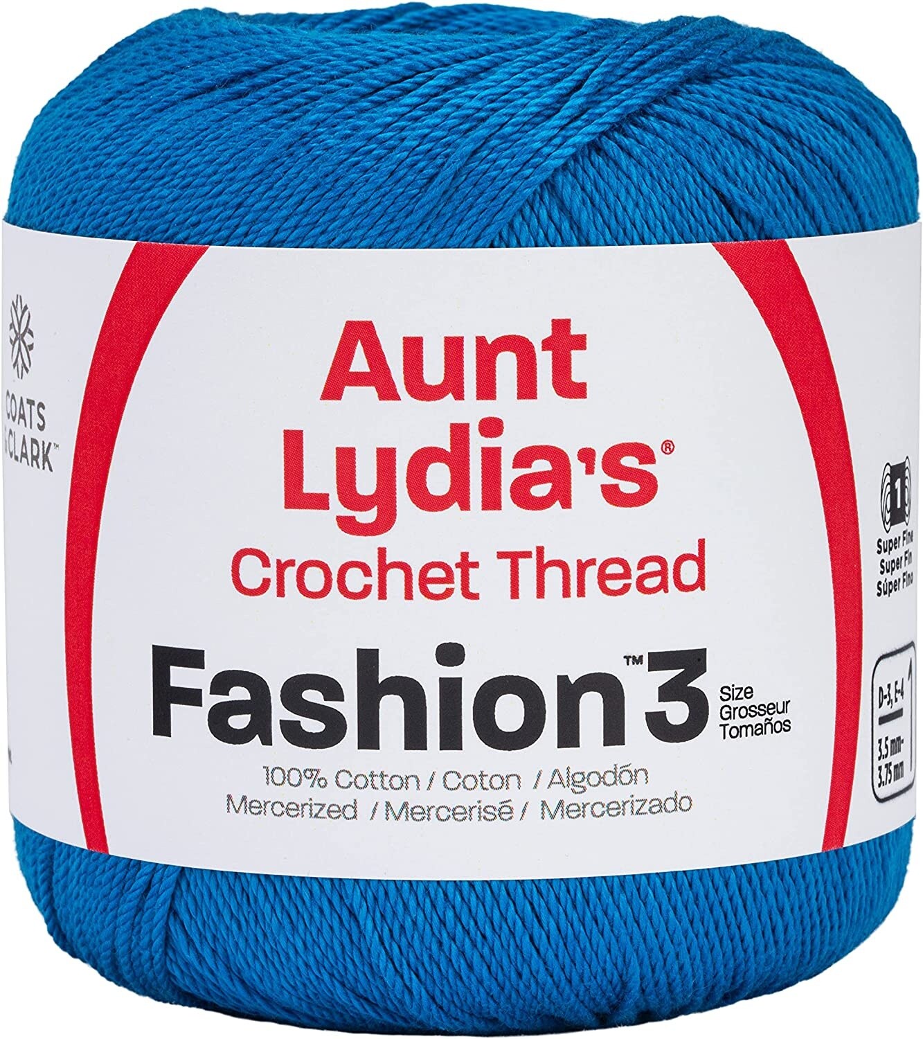 Aunt Lydia's Fashion Crochet Thread Size 3-Blue Hawaii