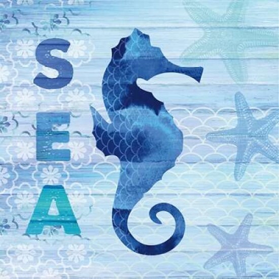 Sea Glass Seahorse Poster Print by  Studio Bella - Item # VARPDX18572
